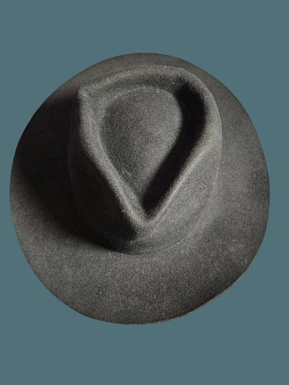 GIGI PIP 100% Australian Wool Hobo 3" Brim Black Hat Women Size 59